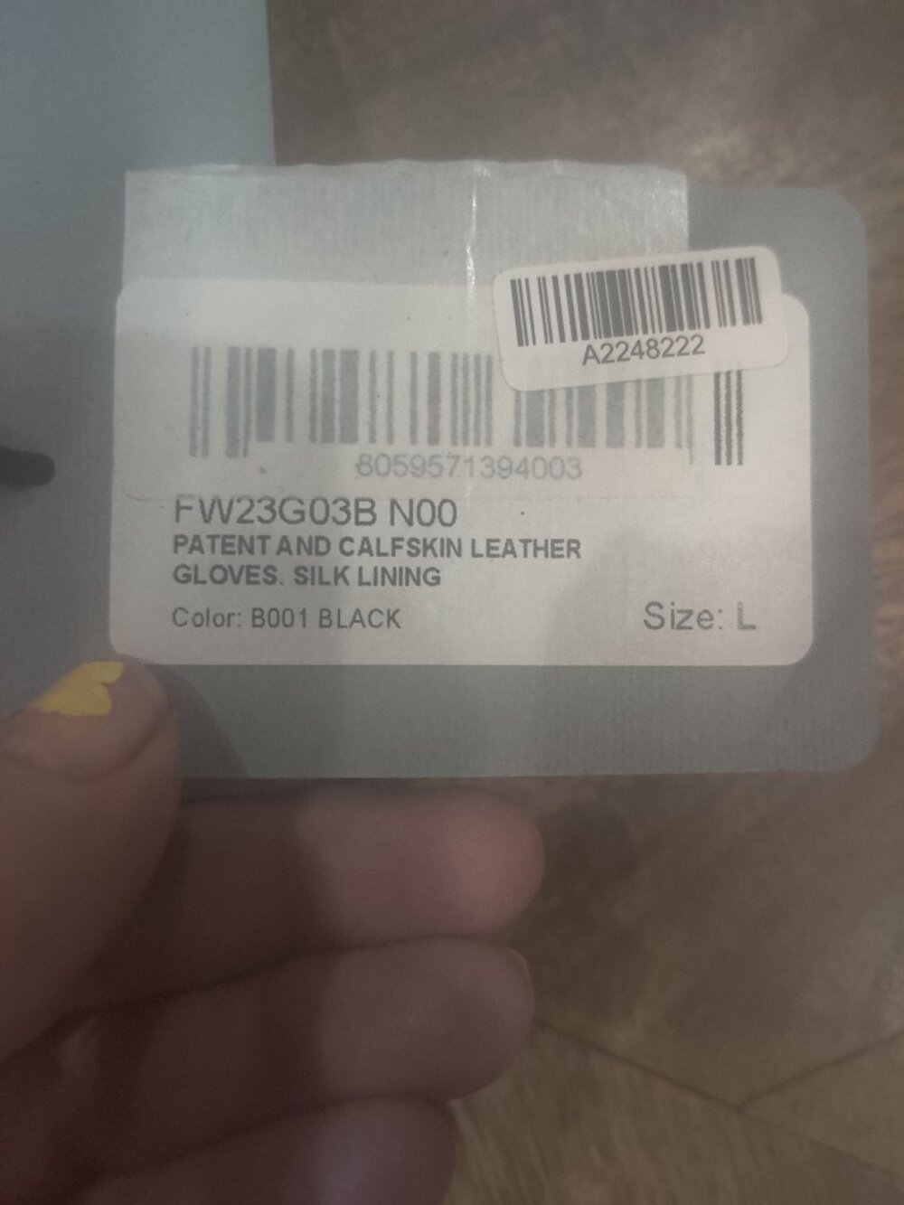Durazzi leather gloves size L New $598.00 - Picture 3 of 5